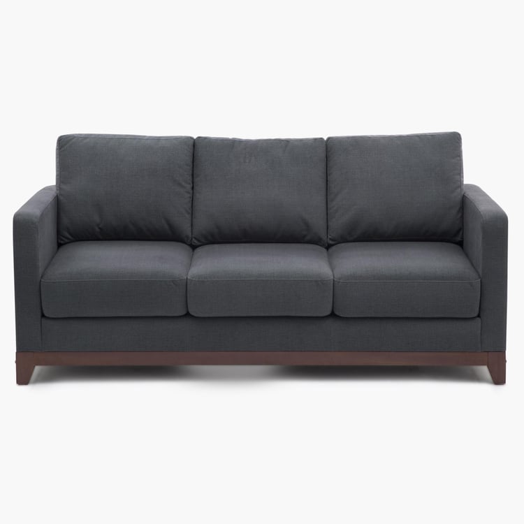 Adalyn Miami Fabric 3-Seater Sofa - Grey