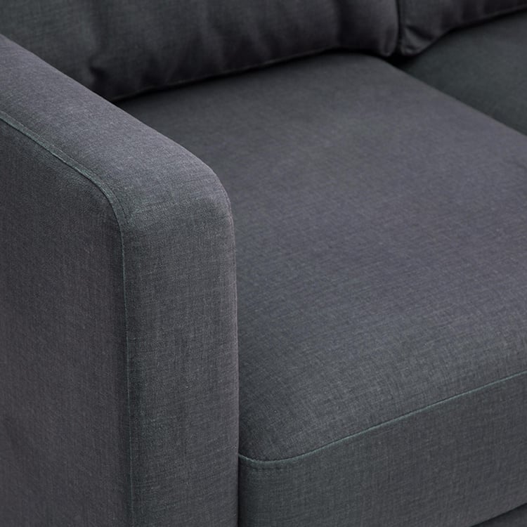 Adalyn Miami Fabric 3-Seater Sofa - Grey