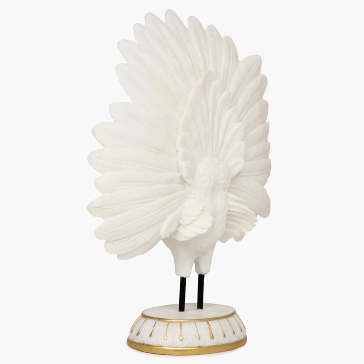 Alpana Peacock Figurine