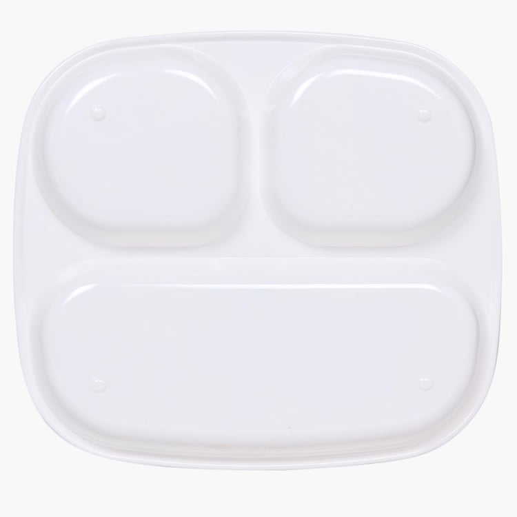 Adventure of U-tron Rectangular 3 Partition Kids Plate