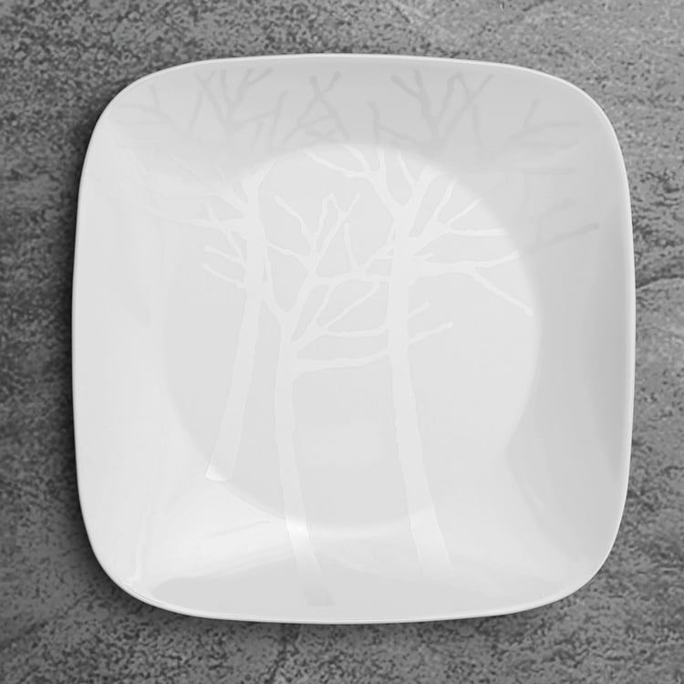 CORELLE Frost Gold Square Dinner Plate