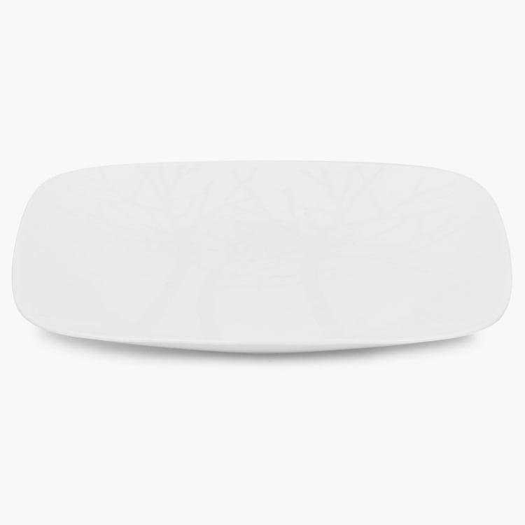 CORELLE Frost Gold Square Dinner Plate