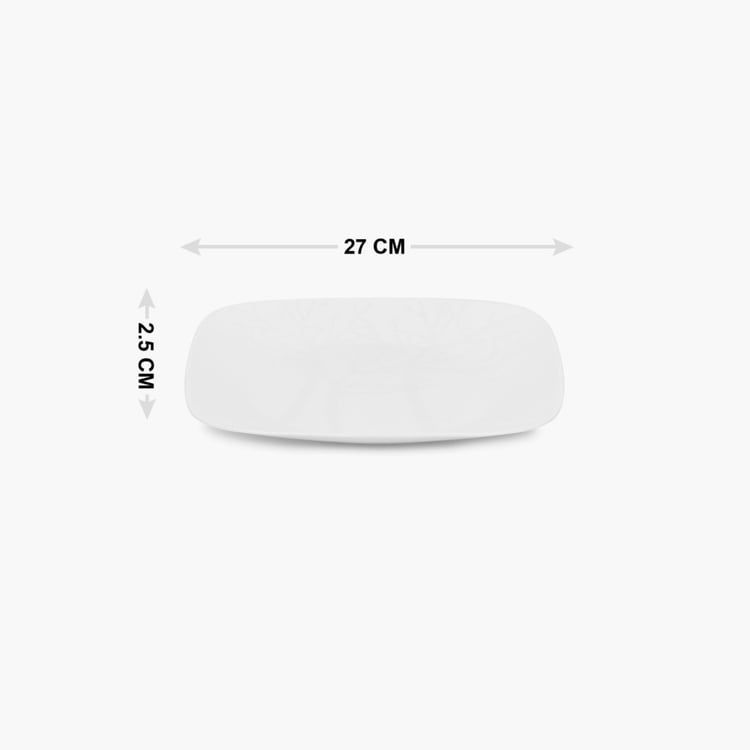 CORELLE Frost Gold Square Dinner Plate