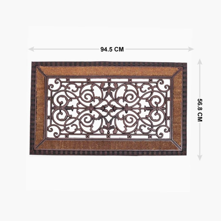 Cadence Elite Bentley Rubber Coir Doormat - 96x58cm