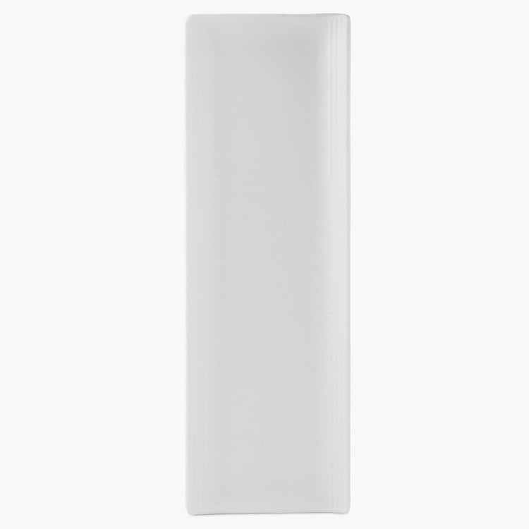 Silvano Solid Platters  - Melamine -  Large Platter - 33 cm x 11 cm x 2.5 cm - White