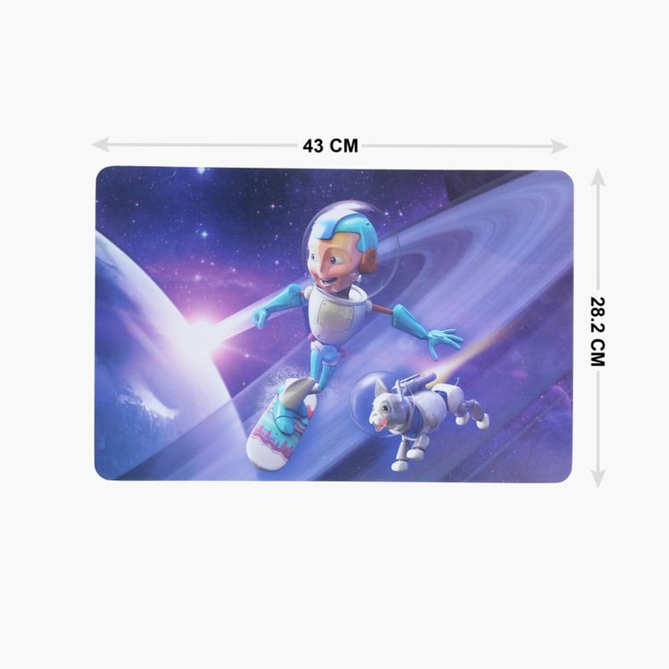 Adventure of U-tron Space Printed Placemat