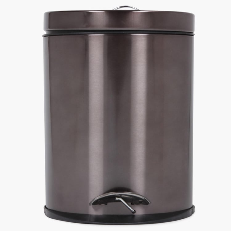 Loxley Round Metallic Pedal Bin-5 Ltr