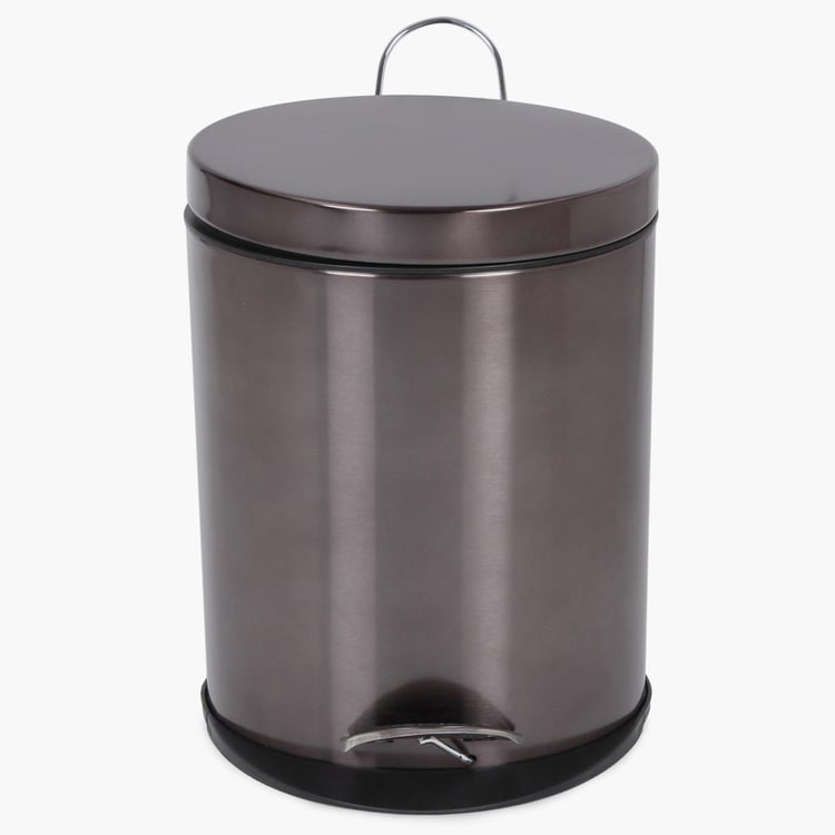 Loxley Round Metallic Pedal Bin-5 Ltr