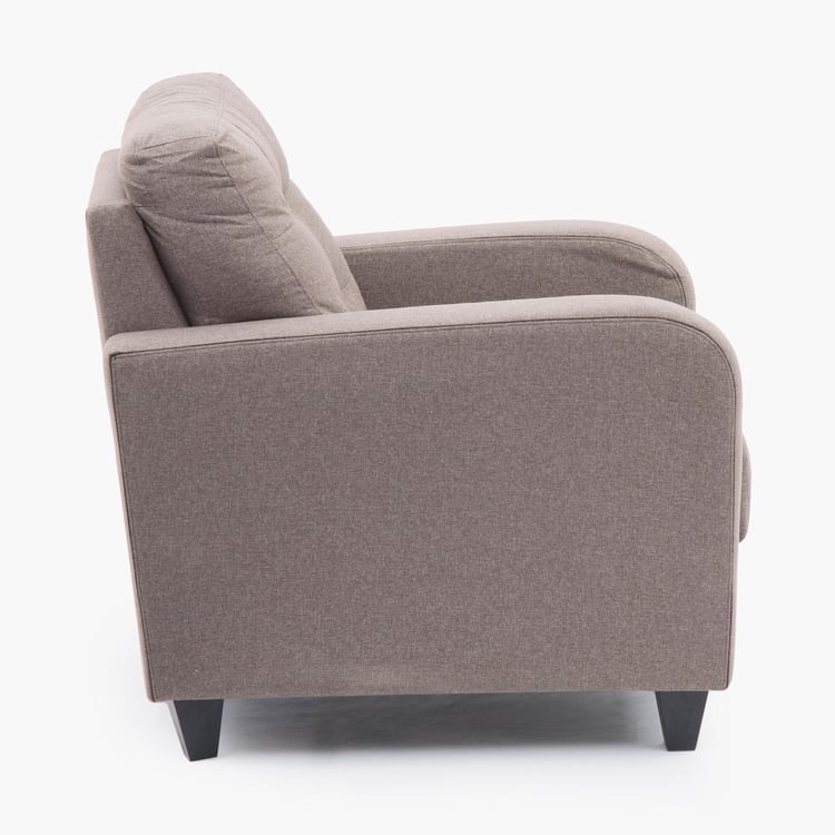 Montoya Serene Fabric 1-Seater Sofa - Grey