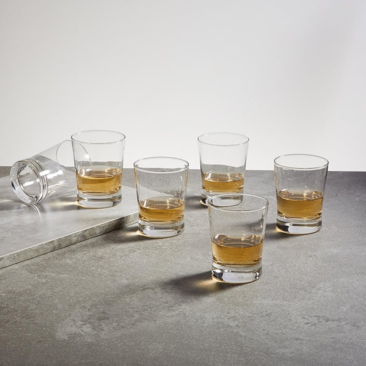 OCEAN  6-piece Ethan Round Whiskey Glass set - 360 ml