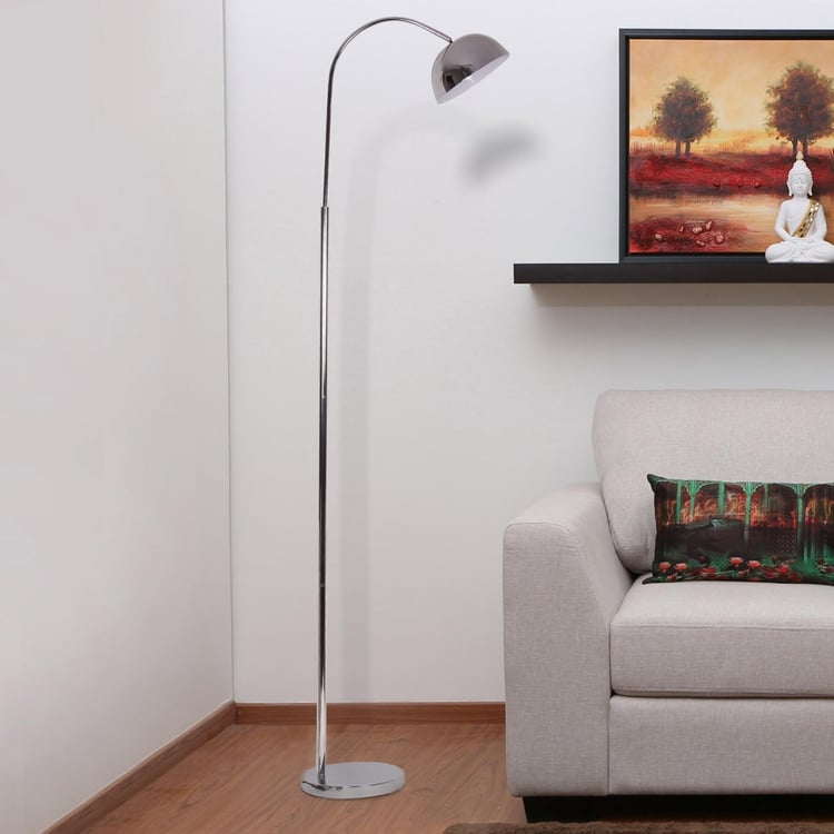 Florida Chrome Single Head Floor Lamp