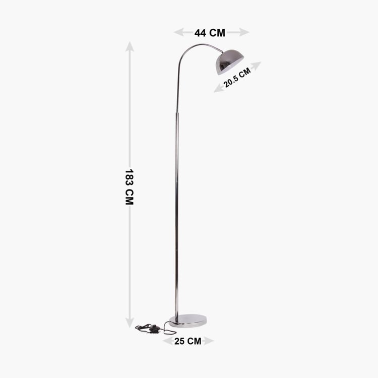Florida Chrome Single Head Floor Lamp