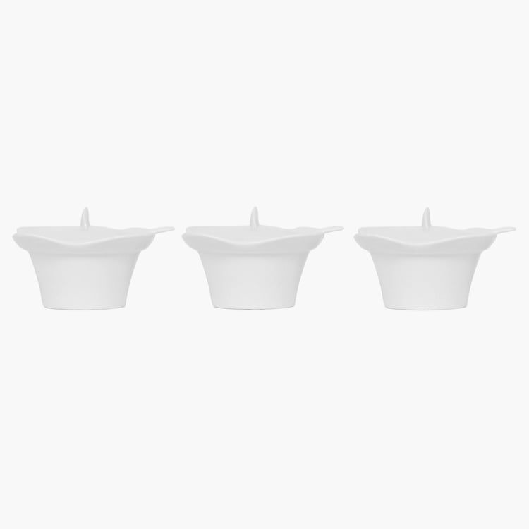 Iceberg Sauce Bowl With Spoon-3 Pcs.
