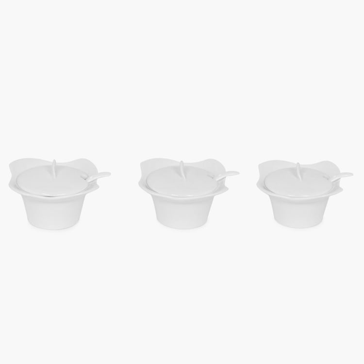 Iceberg Sauce Bowl With Spoon-3 Pcs.