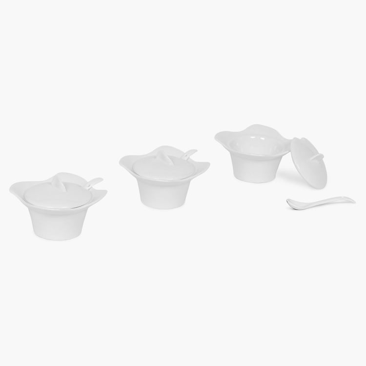 Iceberg Sauce Bowl With Spoon-3 Pcs.