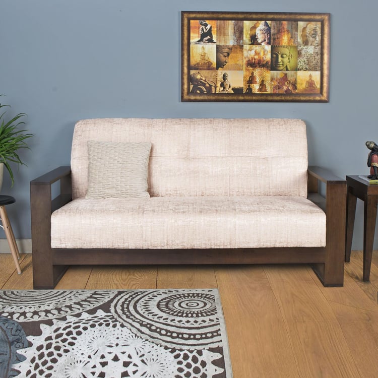 Delport Nomad Fabric 3-Seater Sofa - Beige