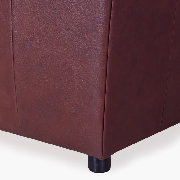 Napster Full Leather Sofa-2 Seater Maroon