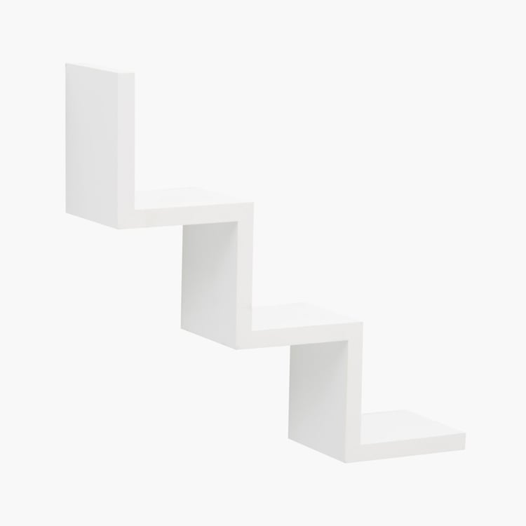 W 3-Tier Wall Shelf - White