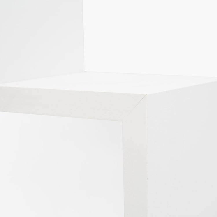 W 3-Tier Wall Shelf - White