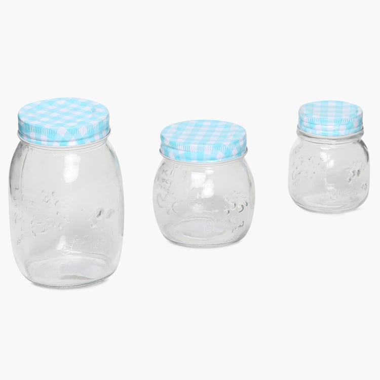 Vienna Glass Storage Jar- 6 Pcs.