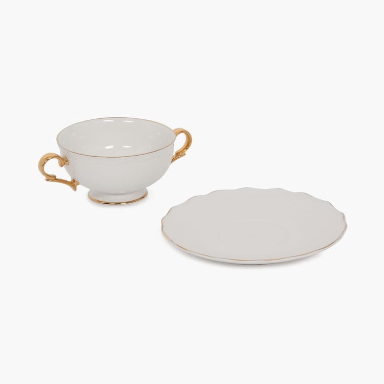 Viva Ceramic Soup Cup And Saucer