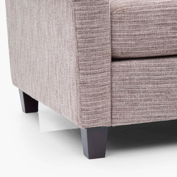 Portclair Naples Fabric 3-Seater Sofa - Brown