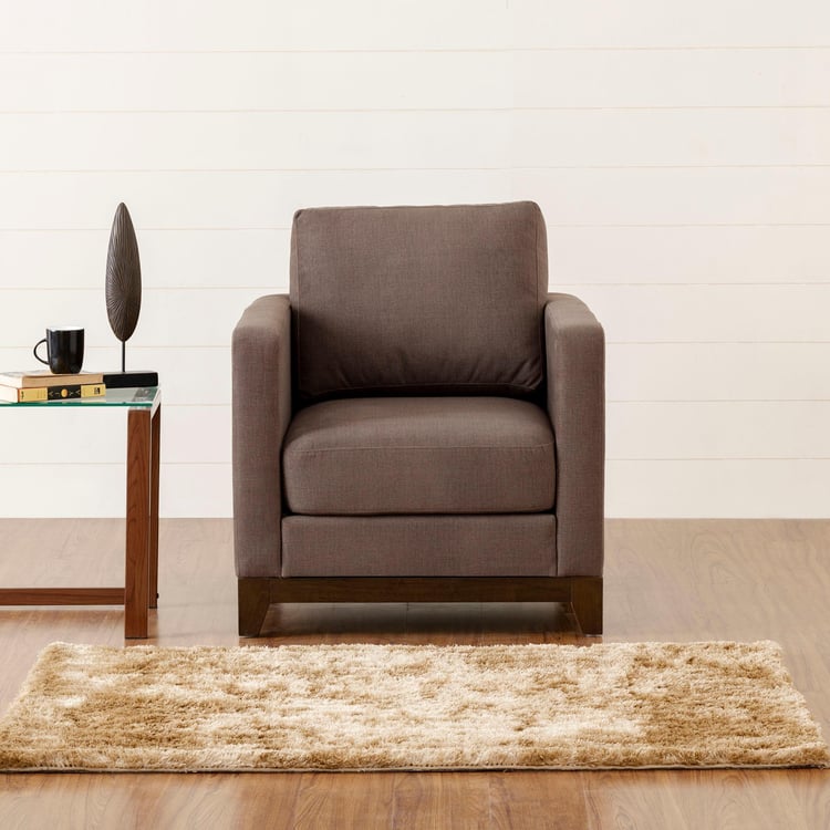 Adalyn Miami Fabric 1-Seater Armchair - Brown