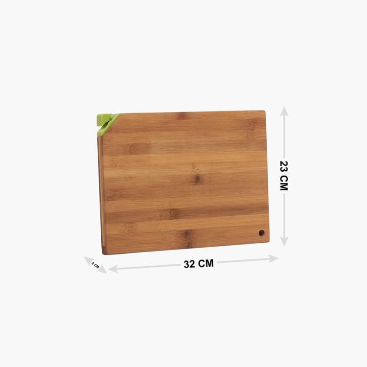 Stanford Bamboo Cutting Board With Knife Sharpener-Medium