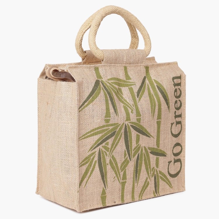 Livia Zipper Jute Bag