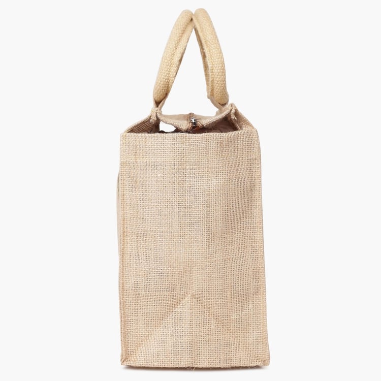 Livia Zipper Jute Bag