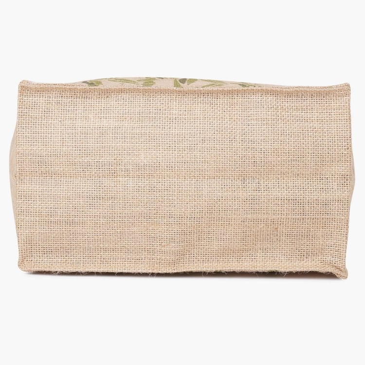 Livia Zipper Jute Bag