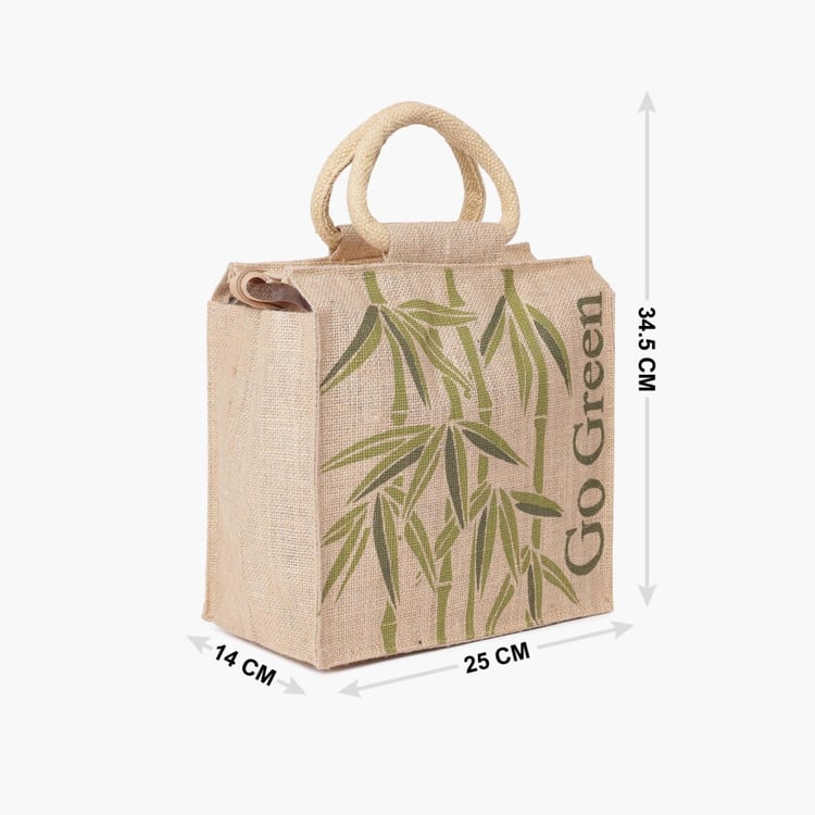 Livia Zipper Jute Bag