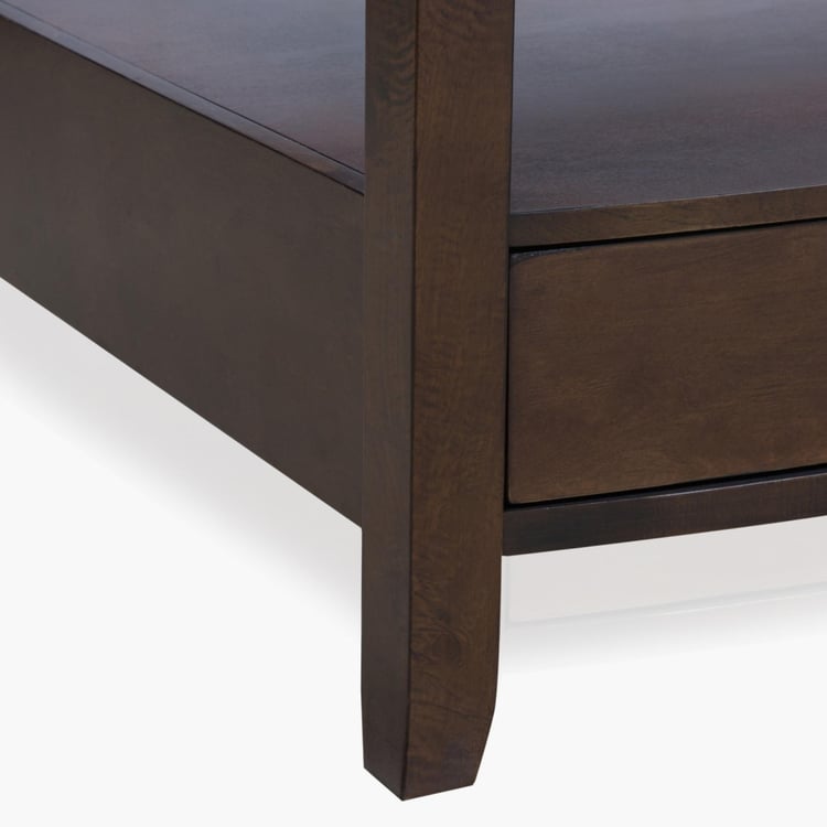 Morocco Glass Top Coffee Table - Brown