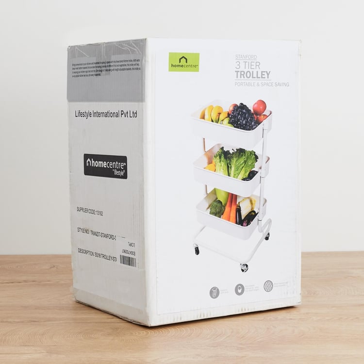 Tranzit Rectangular Metal Kitchen Trolley