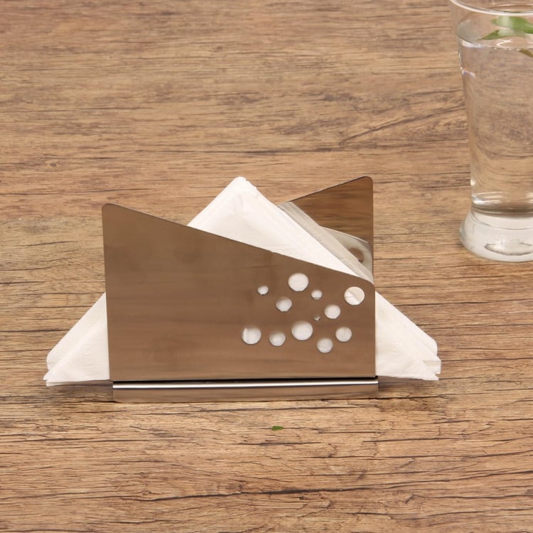 Glovia Stainless Steel Napkin Holder - 13.5x2.5cm