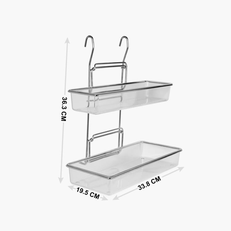 Orion Stainless Steel Hanging 2-Tier Multipurpose Rack