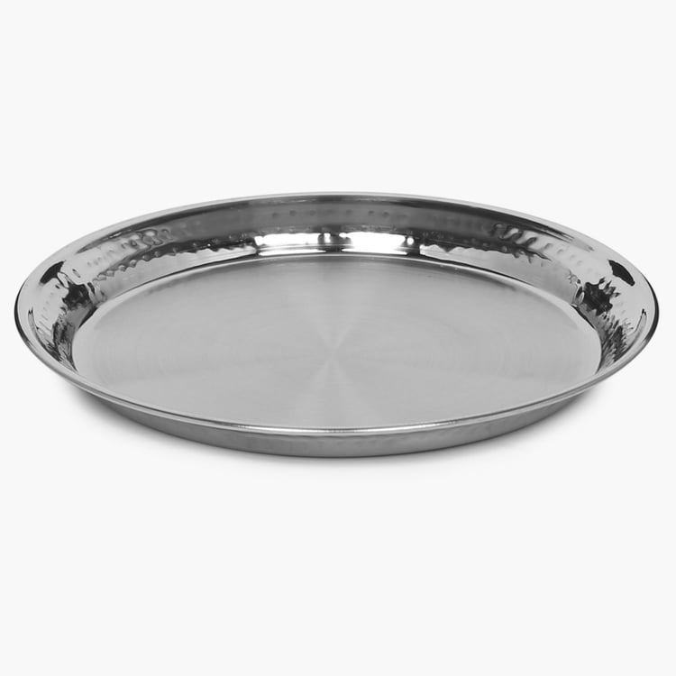 Blaze Stainless Steel Hammered Side Plate - 20.7cm