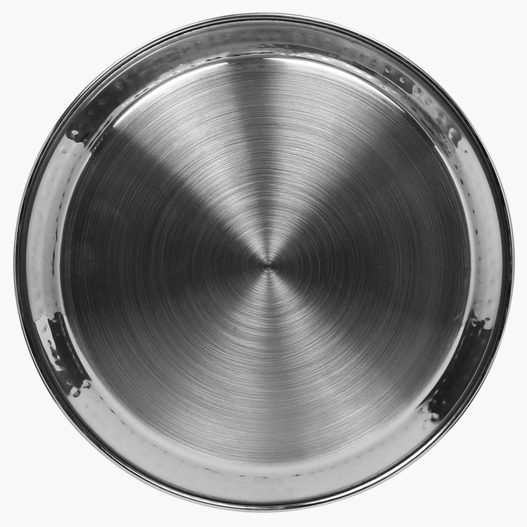 Blaze Stainless Steel Hammered Side Plate - 20.7cm