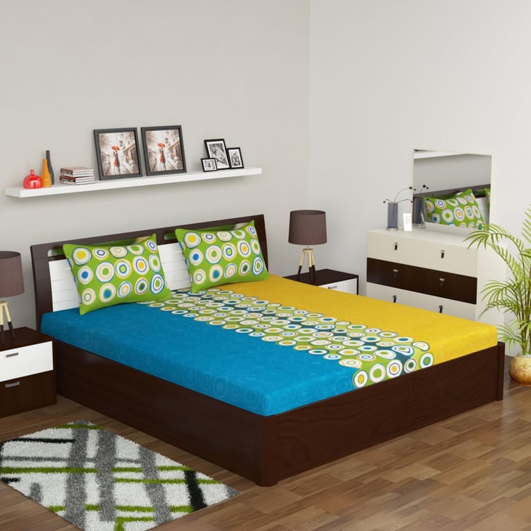 SPACES Double Bed Quilt With Bedsheet And Pillow Cover Set - 4 Pcs.