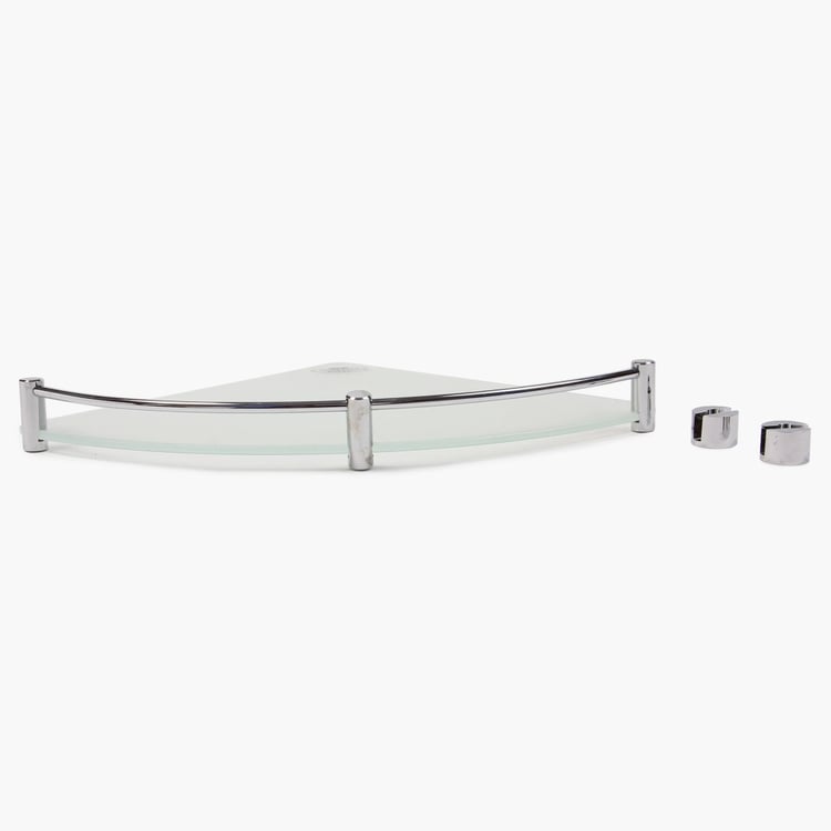 Orion Frosted Glass Corner Shelf
