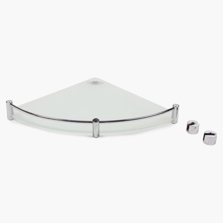 Orion Frosted Glass Corner Shelf