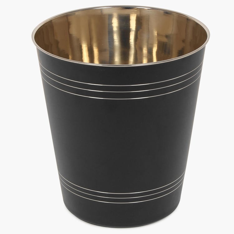 Adrian Lassly Matte Black Taper Bin-9 Ltr