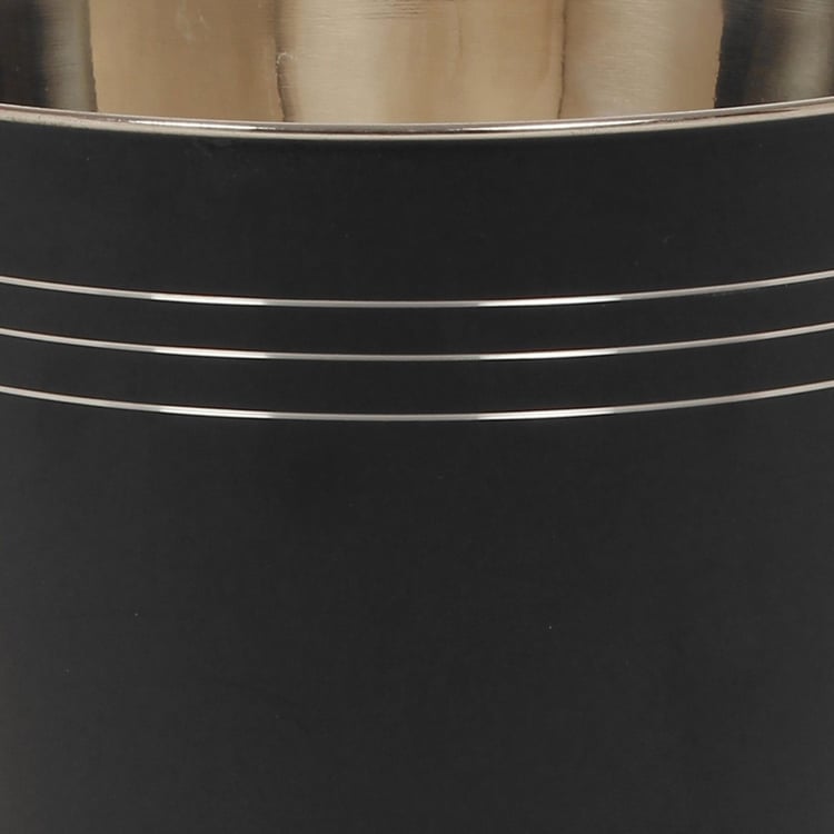 Adrian Lassly Matte Black Taper Bin-9 Ltr