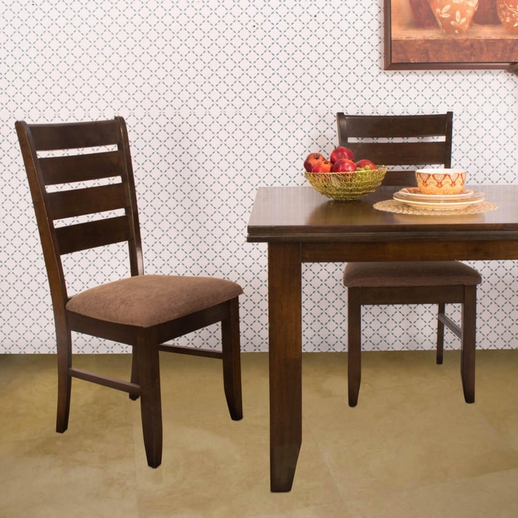 Rio Chunky Dining Chair Set- 2Pcs. - Brown