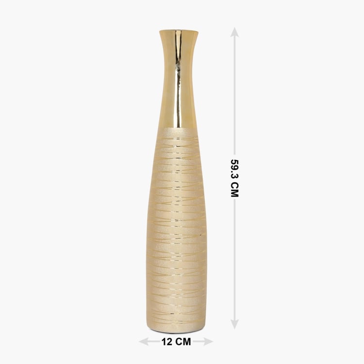 Brit Ceramic Striped Floor Vase