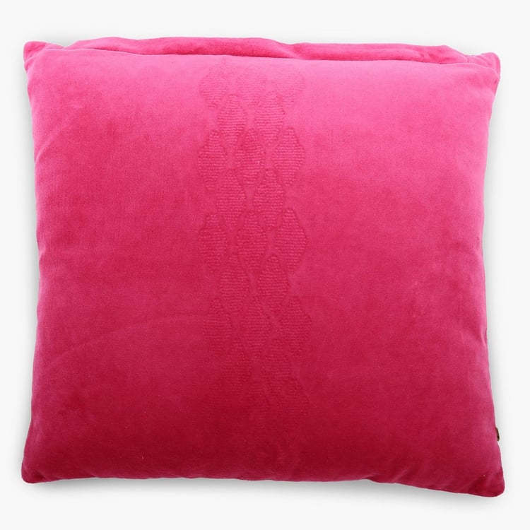 Matrix Paradise Foil Printed Embellished Filled Cushion - 40 x 40 CM