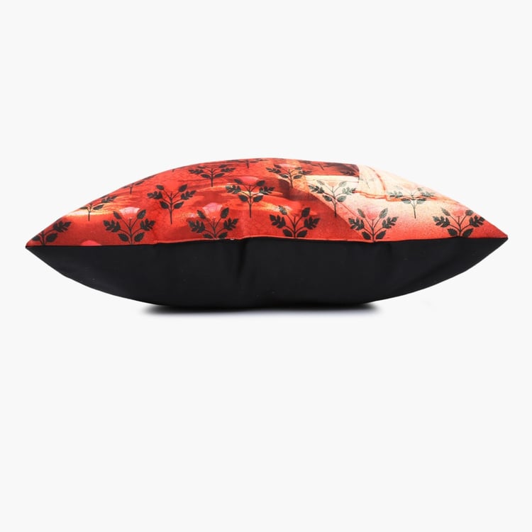 Matrix Marigold Digital Print Filled Cushion - 45 x 45 CM