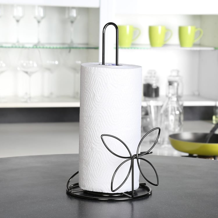 Gravel Solid Napkin Holder - Stainless Steel -  Napkin Holder - 18 cm x 15.1 cm x 29.8 cm - Black