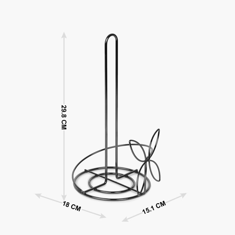 Gravel Solid Napkin Holder - Stainless Steel -  Napkin Holder - 18 cm x 15.1 cm x 29.8 cm - Black