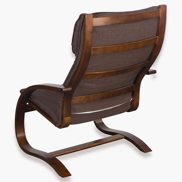 Aylen Birch Fabric Rocking Chair - Brown